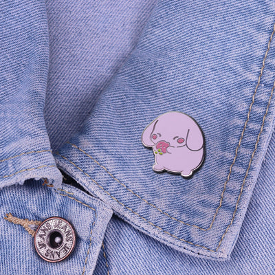 Broche Fresa Adorable para Perro, Insignia de Metal Esmaltado