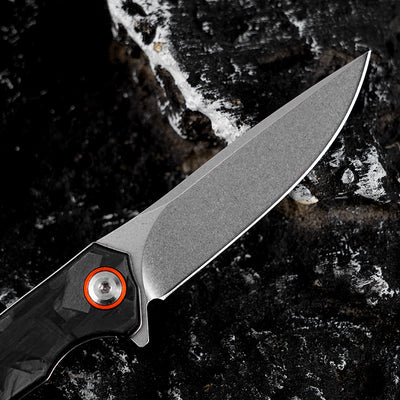 Cuchillo de Acero D2 con Fibra de Carbono para Camping y Aventura - Image 2