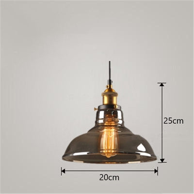 Lámpara Colgante Industrial Nórdica de Vidrio para Dormitorio - Image 20