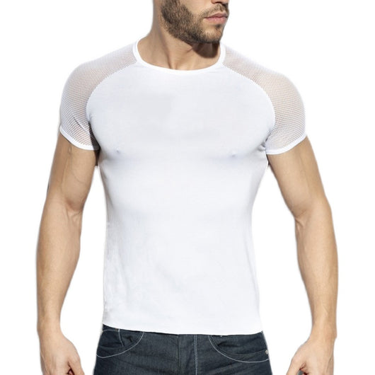 Playera Slim Fit Transpirable con Malla en Hombros - Image 3
