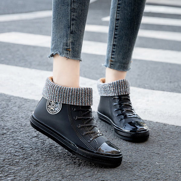 Botas Impermeables de Moda Primavera Otoño para Mujer - Estilo Laboral - Image 3