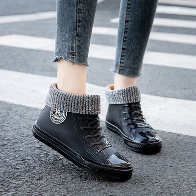 Botas Impermeables de Moda Primavera Otoño para Mujer - Estilo Laboral - Image 3