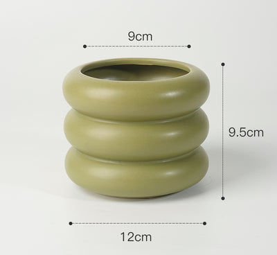 Florero de Cerámica Redondo y Suave Estilo Morandi - Image 14