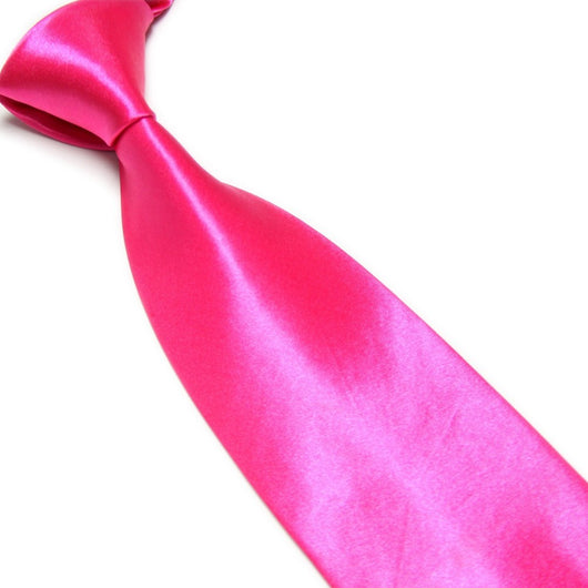 Corbata Ancha de Seda Sintética Color Sólido para Bodas y Eventos - Image 24