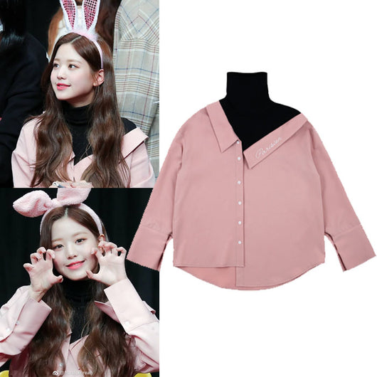 Blusa Tejida de Cuello Alto con Diseño Asimétrico y Mangas Largas - Image 8