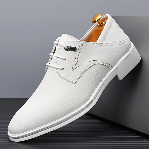 Zapatos de Vestir Ejecutivos en Cuero Suave con Punta Pronunciada - Image 6