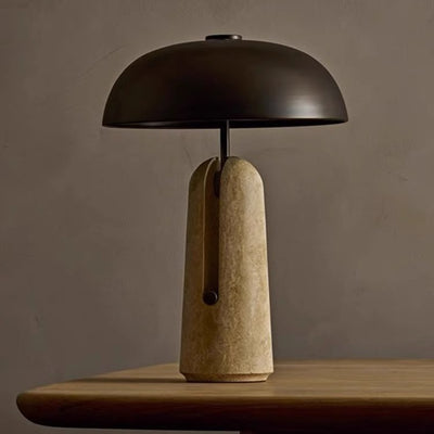 Lámpara de Mesa Seta de Piedra - Diseño Minimalista Creativo