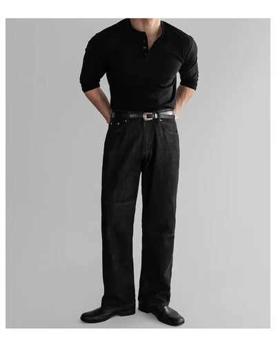 Camisa Slim Fit Manga Larga con Puños Ajustados y Cuello Abierto para Hombre - Image 8