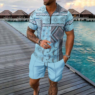 Conjunto Deportivo Hombre Pantalones Cortos y Camiseta Manga Corta - Image 15