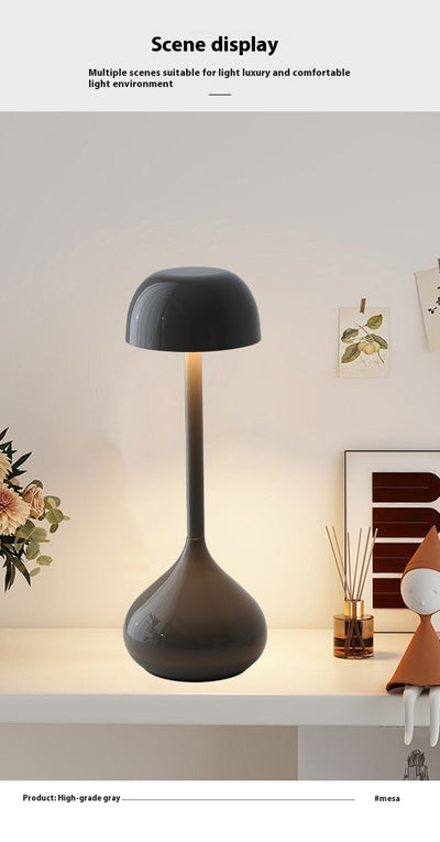 Lámpara de Mesita Nórdica Recargable con Luz Ambiental - Image 10