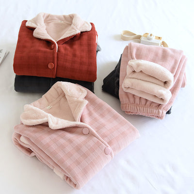 Pijama de Franela Gruesa Unisex - Abrigo Cálido para Casa - Image 6