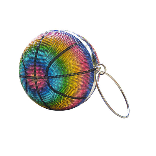 Bolso de Fiesta con Diseño de Baloncesto y Cristales Brillantes - Image 10
