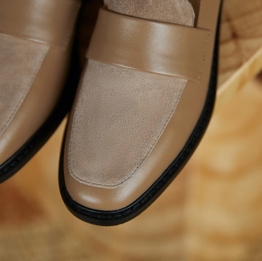 Mocasines Retro de Cuero Suave para Mujer con Costura Artesanal - Image 9