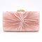 Bolso de Noche Elegante con Pliegues y Asa de Cadena