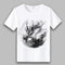 Playera Hombre Estilo Tinta China Paisaje Oriental