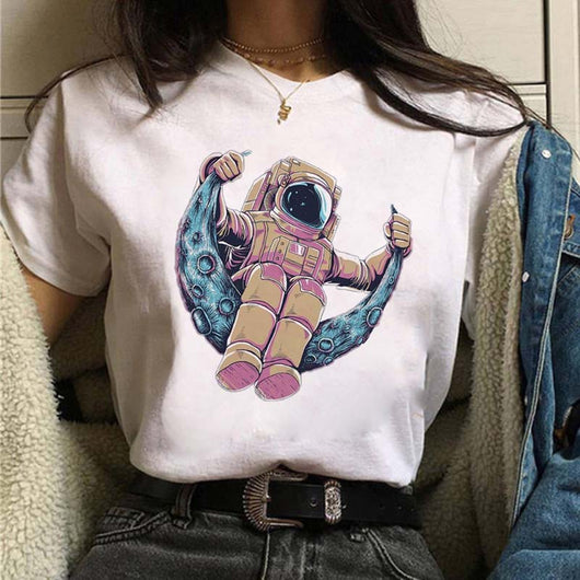 Playera Estampada de Personalidad Creativa para Estudiantes - Image 34
