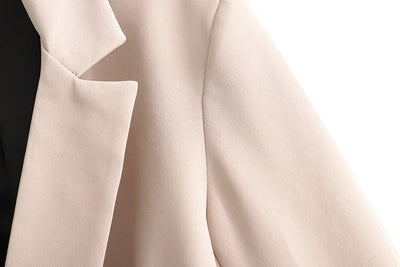 Traje Dos Piezas Mujer Primavera Khaki Suelto y Elegante - Image 21
