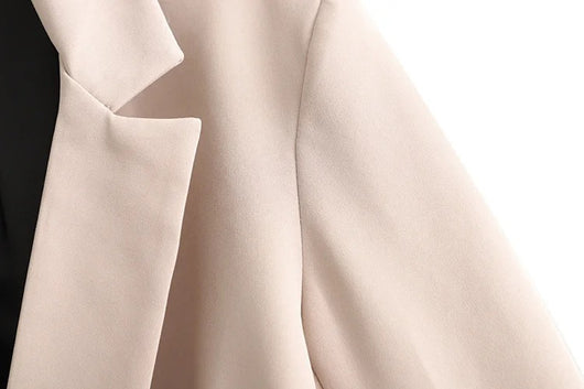 Traje Dos Piezas Mujer Primavera Khaki Suelto y Elegante - Image 21