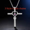 Infinity Love God We Trust Christian Cross Birthstone Crystal Pendant Necklace Colour Gems Zircon Heart Necklace Women Jewelry 3 Estilo O sub chains