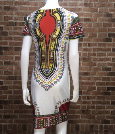 Vestido Étnico Estampado de Poliéster para Mujer - Image 4