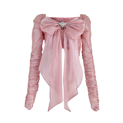Blusa Hombros Descubiertos con Mangas Volantes - Diseño Sofisticado - Image 2