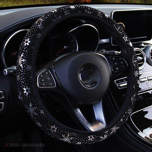 Volante de Auto Dorado con Diseño de Copo de Nieve - Image 8