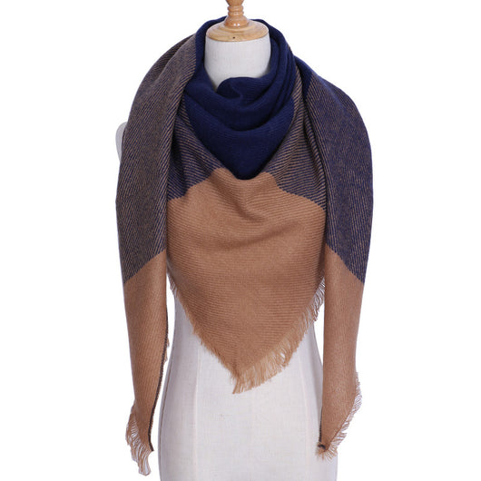 Bufanda Larga con Triángulos para Mujer - Chal Otoño Invierno - Image 36