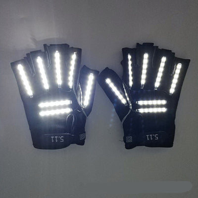 Guantes LED de Medio Dedo para Trabajo y Actividades Nocturnas - Image 7