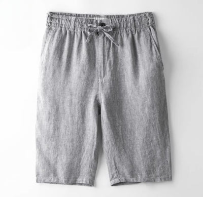 Shorts de Lino Casuales Holgados para Playa Hombre - Image 7