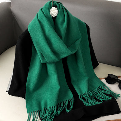 Pashmina Cálida de Color Sólido para Mujer - Chal Suave Estilo Cashmere - Image 35