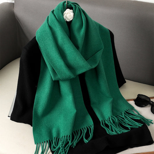 Pashmina Cálida de Color Sólido para Mujer - Chal Suave Estilo Cashmere - Image 35