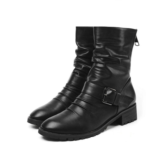 Zapatos Punk Mujer Otoño Invierno Estilo Británico Tendencia