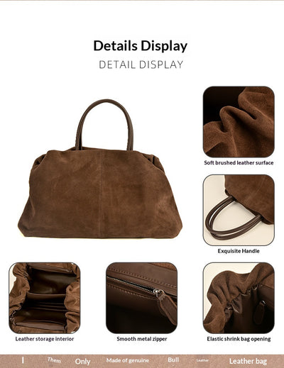 Bolso Tote Retro de Cuero Gamuza Premium para el Día a Día - Image 12