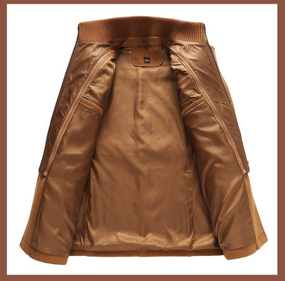 Abrigo de Lana para Hombre Cuello Doble con Cierre Vertical - Image 16