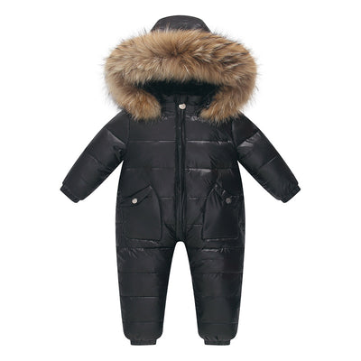 Conjunto Abrigado para Bebé: Body + Chaqueta Plumón Blanco - Image 2