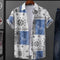 Camisa Hawaiana Casual con Estampado Creativo para Hombre