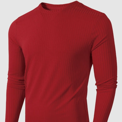 Camiseta de Manga Larga Rayada con Elasticidad y Transpirabilidad para Hombre - Image 6