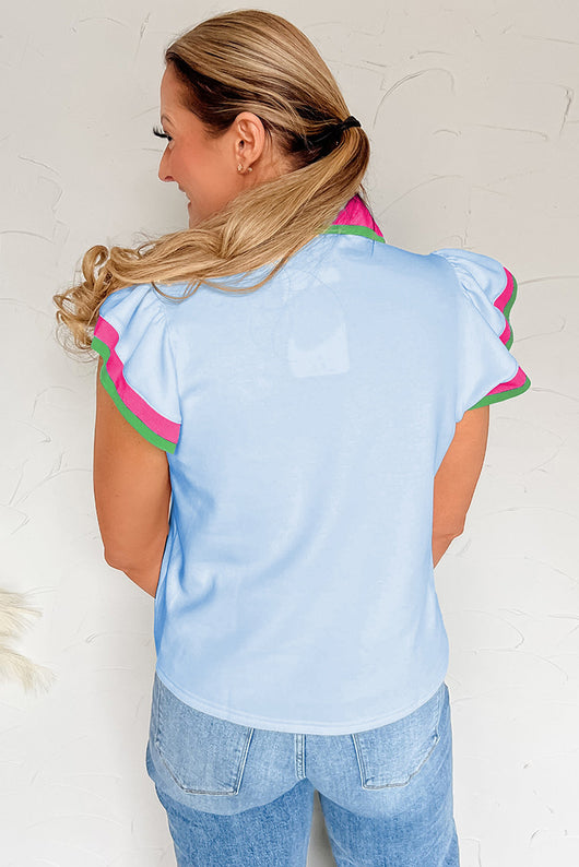 Suéter Cuello Alto con Costuras Multicolor - Image 12