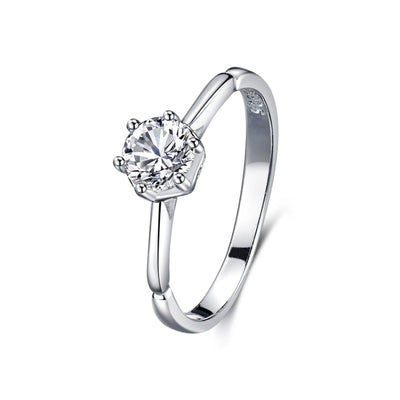 Anillo de Plata 925 con Diamantes Incrustados Clásico - Image 11