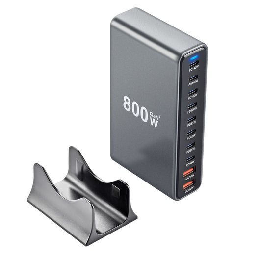 Cargador de Escritorio Multifuncional 800W con Tecnología Gallium Nitride PD - Image 4