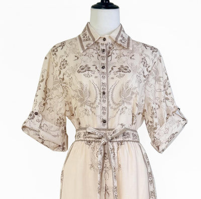 Traje Ejecutivo con Camisa de Manga Enrollada y Pantalón Ancho - Image 10