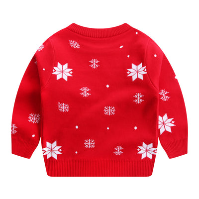 Suéter Navideño Tejido con Árbol de Navidad para Niños y Niñas - Image 2