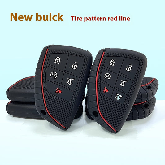 Funda Protectora de Silicona para Llave Chevrolet Tahoe Ivia GW con Patrón de Neumático