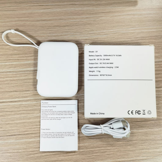 Batería Portátil 5000mAh Triple Conector con Cable Integrado - Image 5