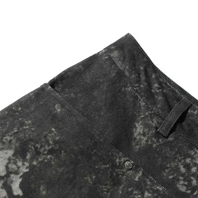 Pantalones Cargo Pleated Multi-bolsillo con Diseño Distressed American Street - Image 8