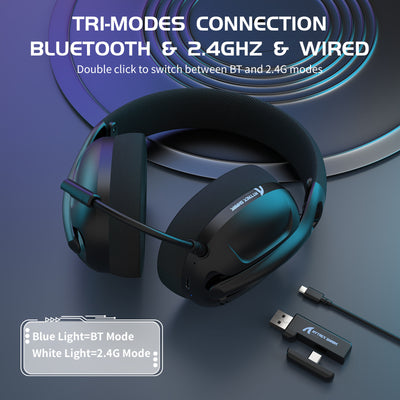Auriculares Gaming Inalámbricos Bluetooth Multimodo con Micrófono - Image 11