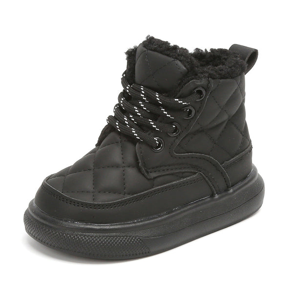 Botas de Invierno para Niñas - Estilo Británico con Lana de Cordero