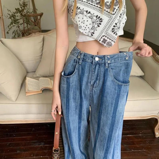 Pantalón Retro Cintura Alta Versátil para Limpiar - Image 2
