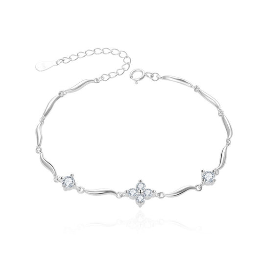 Pulsera Trébol de Cuatro Hojas Estilo Coreano Ins para Mujer