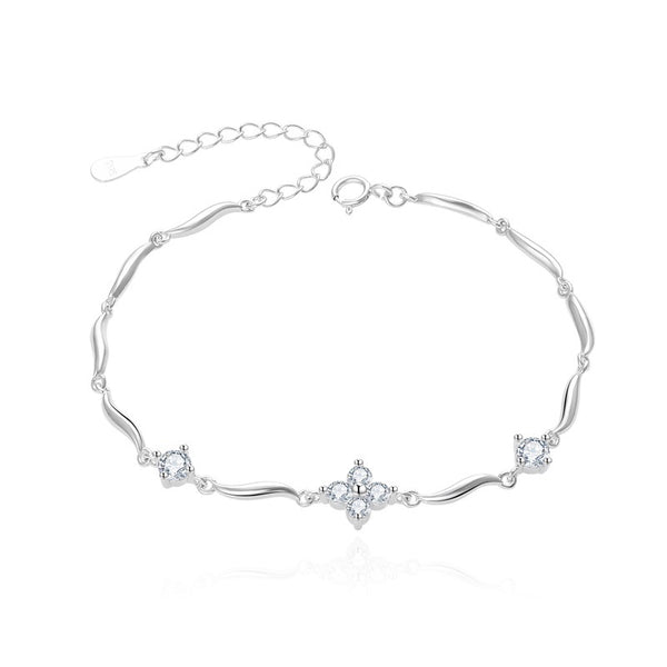 Pulsera Trébol de Cuatro Hojas Estilo Coreano Ins para Mujer